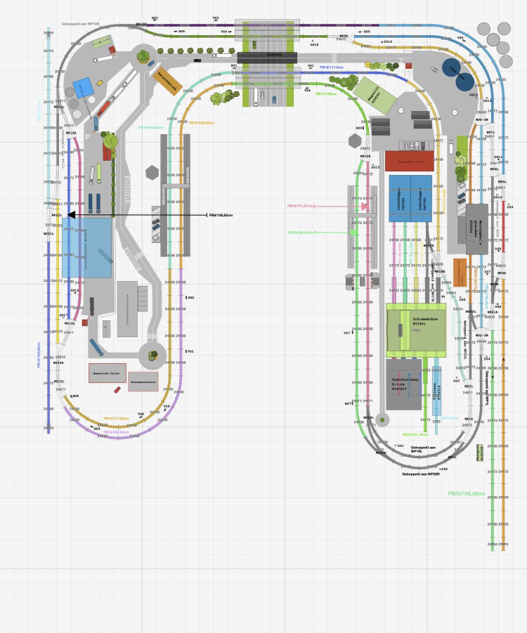 De lay-out in Railmodeller Pro
